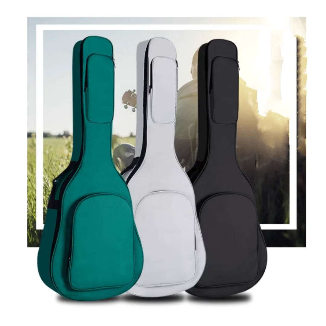 41 Inch Thicken Guitar Backpack Waterproof Oxford Electric Bass Bag Quality Soft For 36'' 39'' Classic Acoustic Music Cover Case