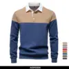 AIOPESON New Spring Men's Color-Block Cotton Blend  Hoodies for Business Casual Style Long Sleeve Sweatshirt 1