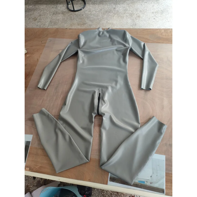 Latex jumpsuit men's latex bodysuit for cosplay
