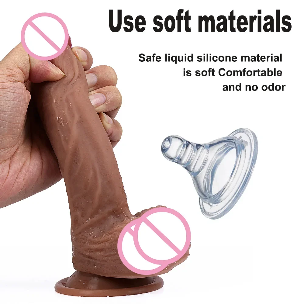 Female Sex Toys Dildo Sex Toys Realistic Cheap Dildo Soft Sexy Silicone Penis Flexible G-spot Women Big Dick Anal Sex Toys For Female Masturbator Adults 18+