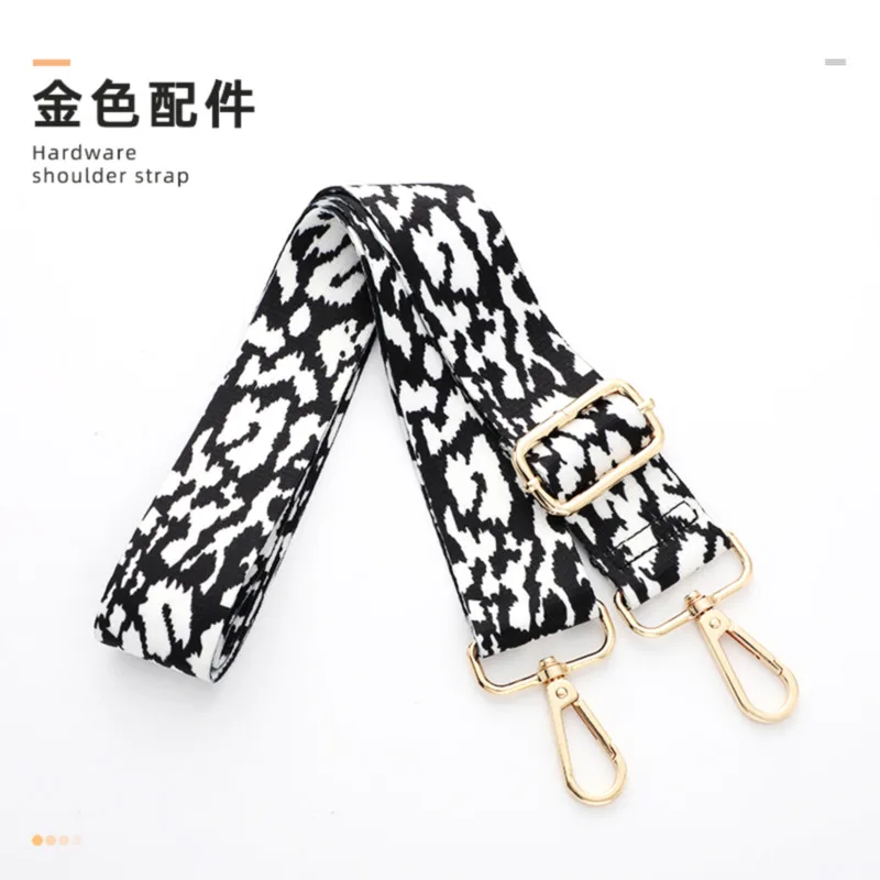 New Ethnic Style Colorful Women's Bag Pattern Long Shoulder Strap Single Shoulder Crossbody Wide Shoulder Strap Adjustable