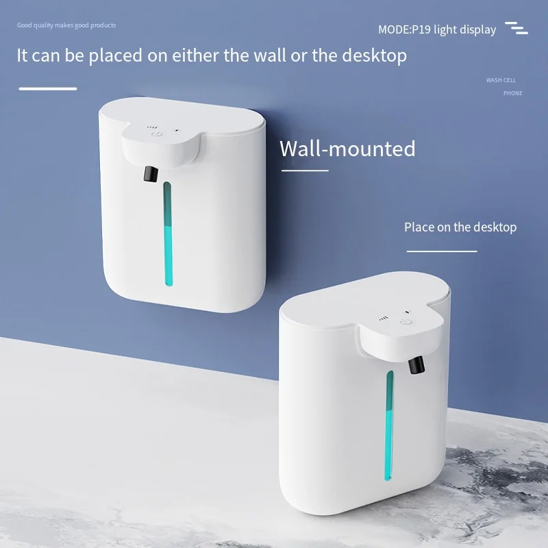Double Head Touchless Automatic Soap Dispenser USB Rechargeable Wall Mounted Electric Hand Soap Dispenser for Kitchen Bathroom
