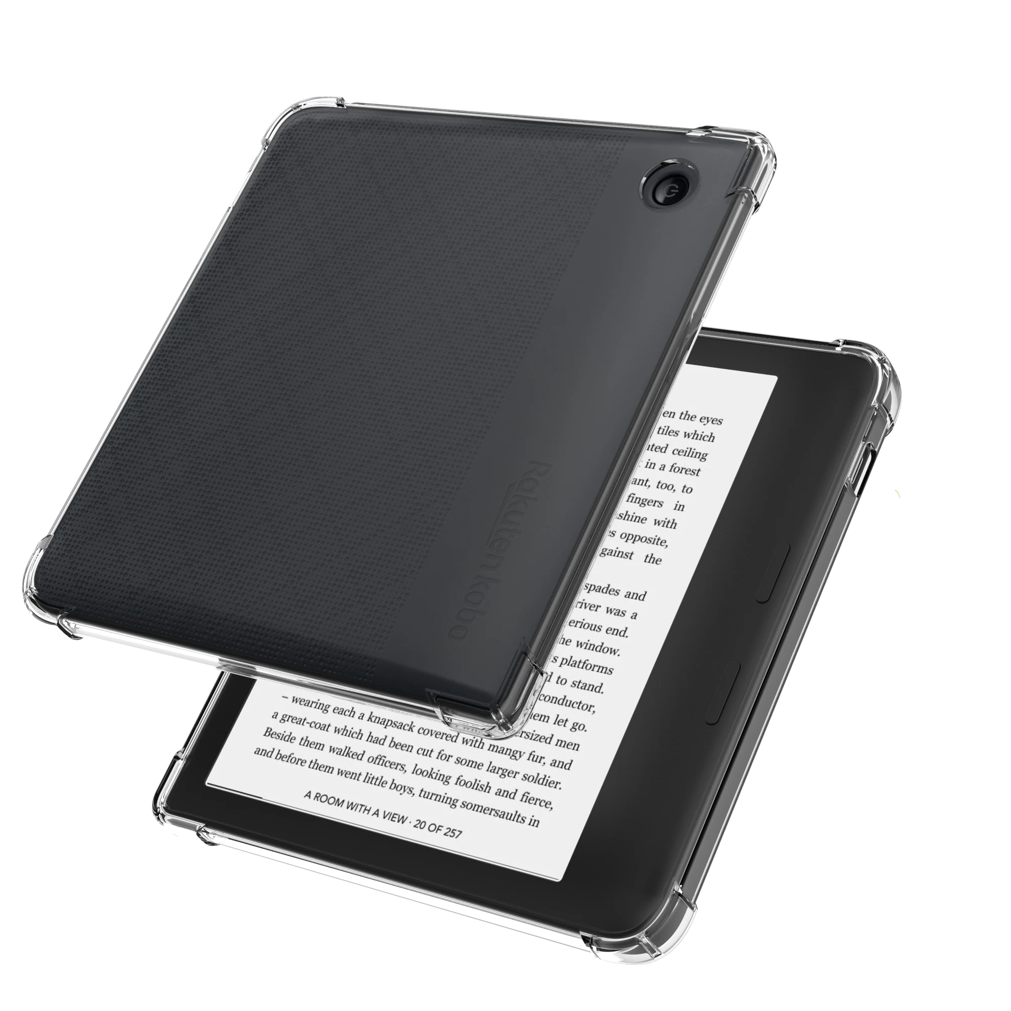 Capa Transparente para Kobo Libra Slimfit Leve Transparente em Silicone Capa Traseira Flexível e Macia Modelo N418 2023
