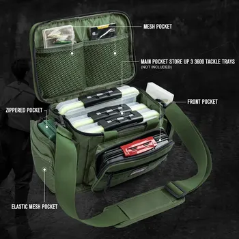 High-Capacity Fishing Tackle Shoulder Bag 2