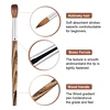 Prue Kolinsky Acrylic Nail Brush Oval Round Head Spliced Wood Handle Professional Salon Quality for Acrylic Powder Size 8-20# 3
