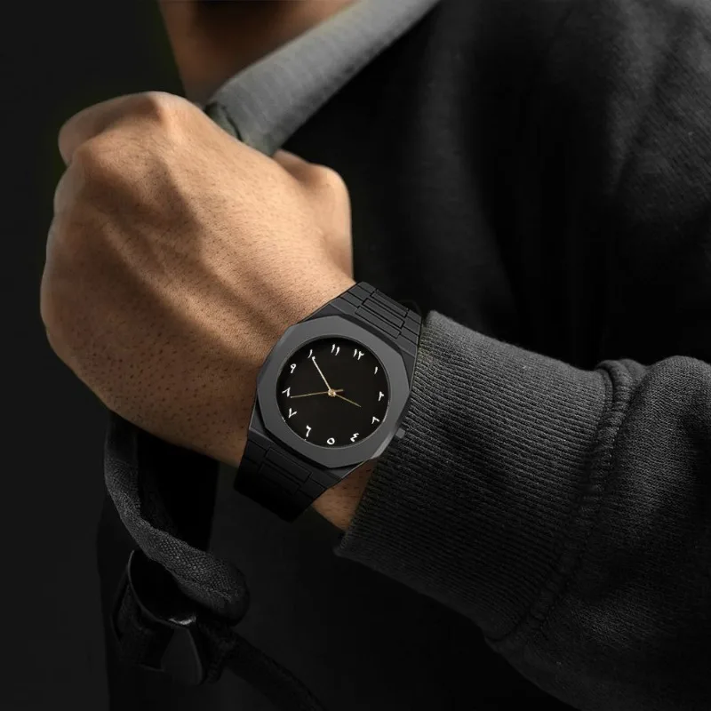 High-level New Arabic Digital Men Quartz Watch Modern Minimalist Waterproof Casual Lightweight Sports Business Watches