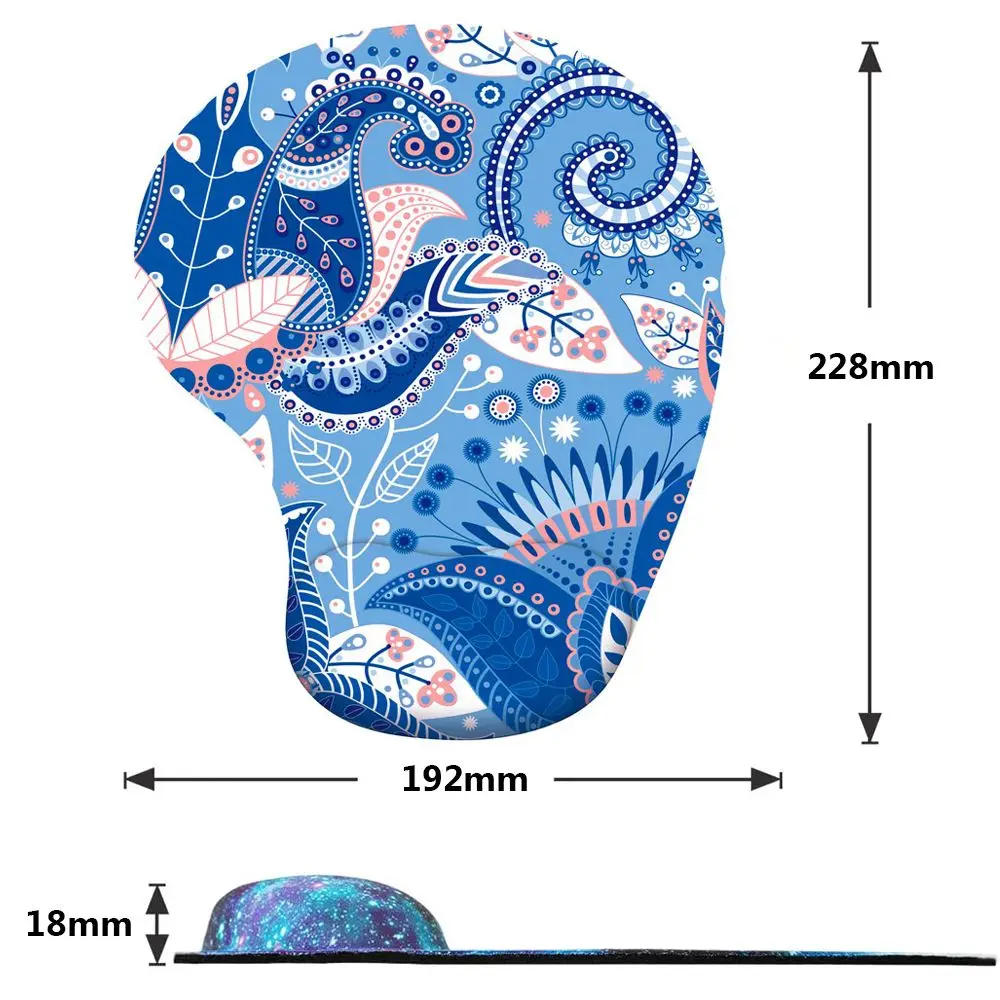 Ergonomic Silicone Wrist Rest Mouse Pad - Non-Slip Comfort for Gaming and Office Use