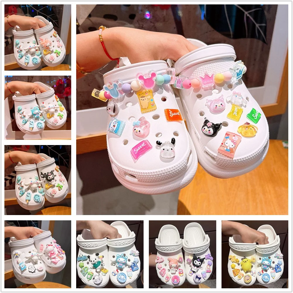 Sanrio LED Shoe Charms Fit Sandals Crooo Decorations X-mas Gifts