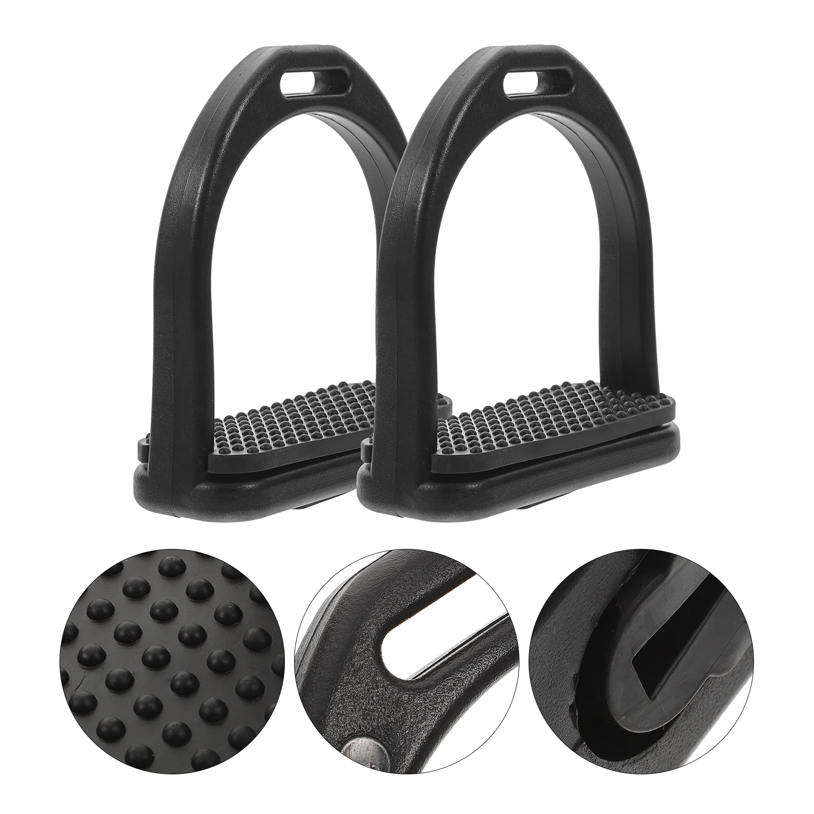 2 Pcs Horse Pedal Saddle Stirrup For Riding Accessories Non-slip Stirrups See Anti Skid Nonslip Professional Safety racing stirrup