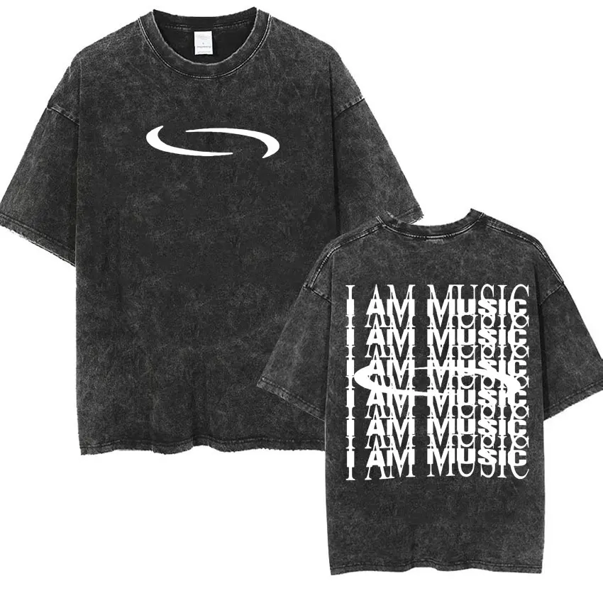Retro Washed Playboi Carti I AM MUSIC Logo T Shirt Opium Ken