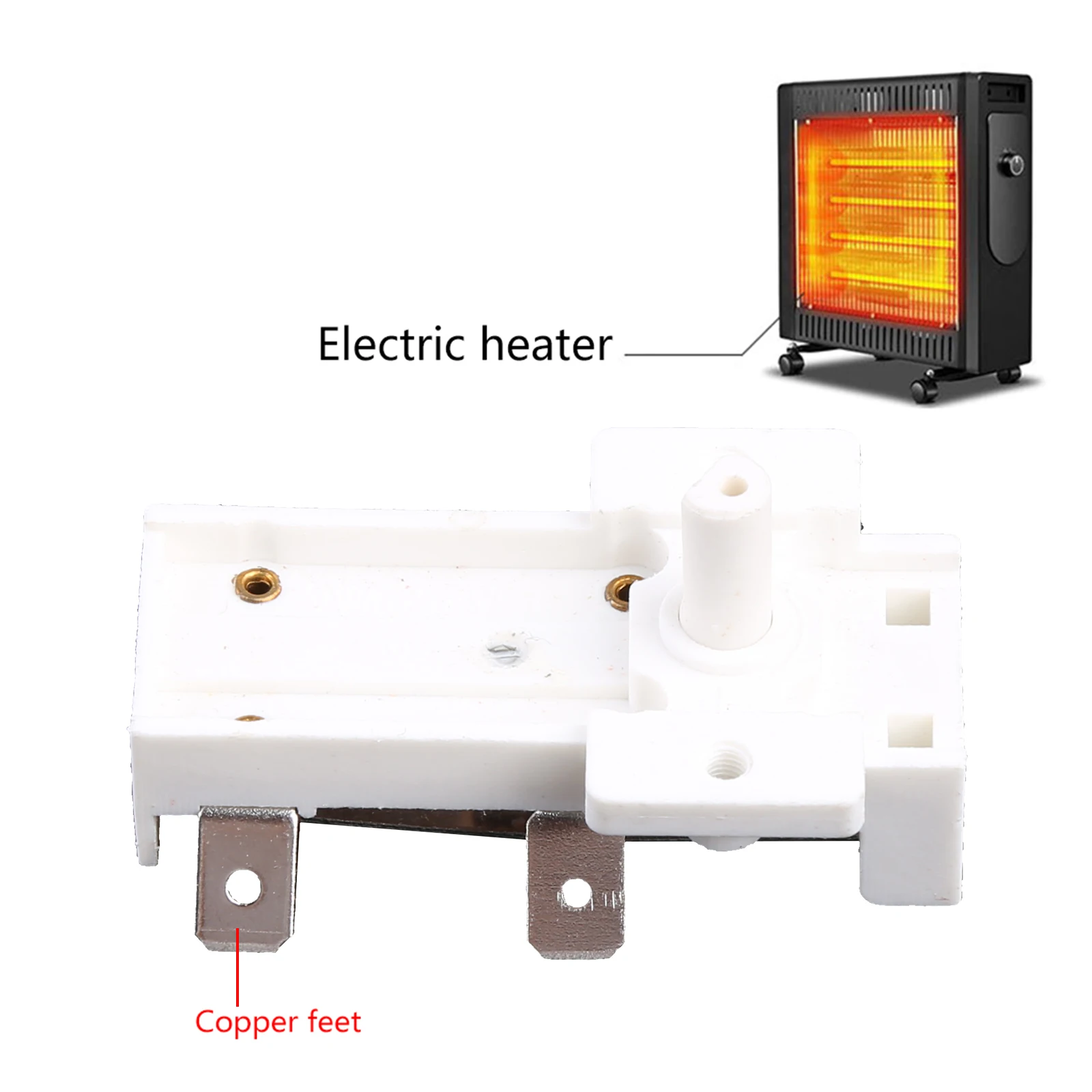 Durable Electric Heater Temperature Controller 250V16A Accurate Room Temperature Control for Most Electric Heaters