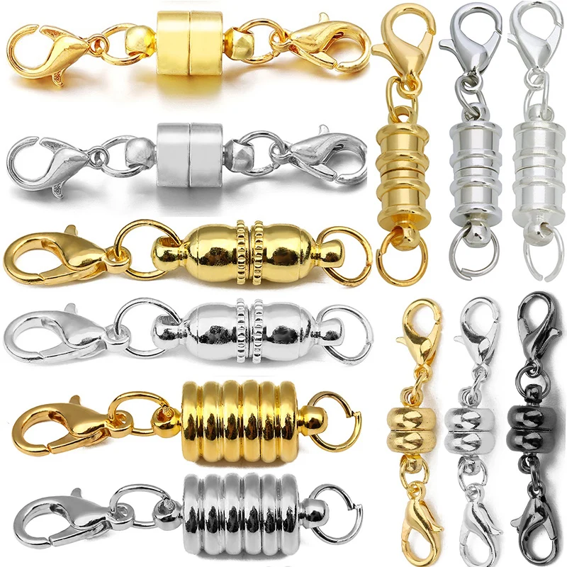 5-10 Sets/Lot Magnetic Clasps for Jewelry Making DIY Bracelet Necklace  Magnet Clasp Connector Buckle Fasteners Accessories