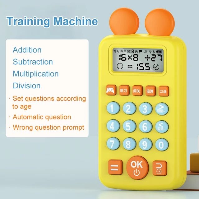 Small Easy to Operate Long Standby Mathematics Early Education Oral Calculator  Machine Kids Calculator for Gift