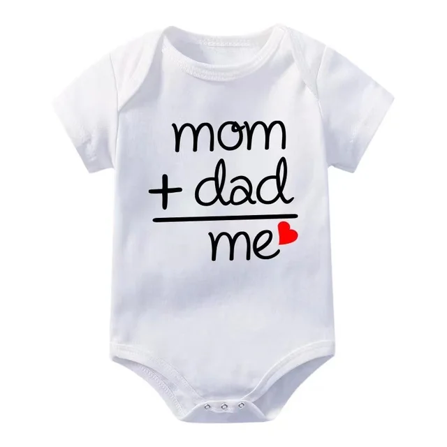 Baby Clothes Bodysuit for Newborn Infant Jumpsuit Boys Girls Letter Print Short Sleeves Romper Toddler