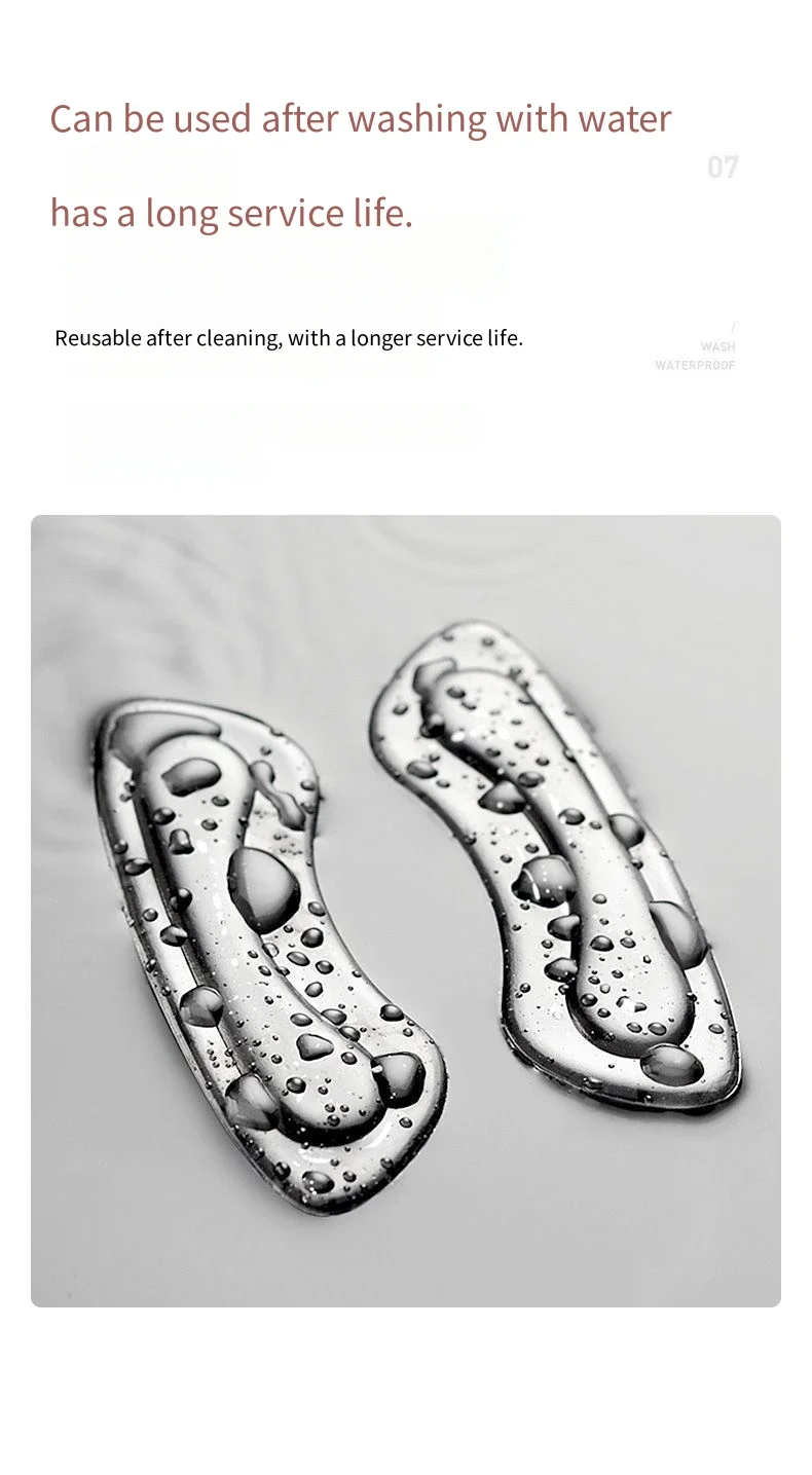 1 Paar / 2 Paar transparente Silikon-Absatzschutzpads für High Heels, Damen-Schuh-Absatzpolster, Fußpflege, rutschfeste Innensohle – Detail 11