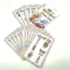 English 26 Letters Alphabet Phonics Pocket Flash Cards Early Educational Learning English Word Toys 6