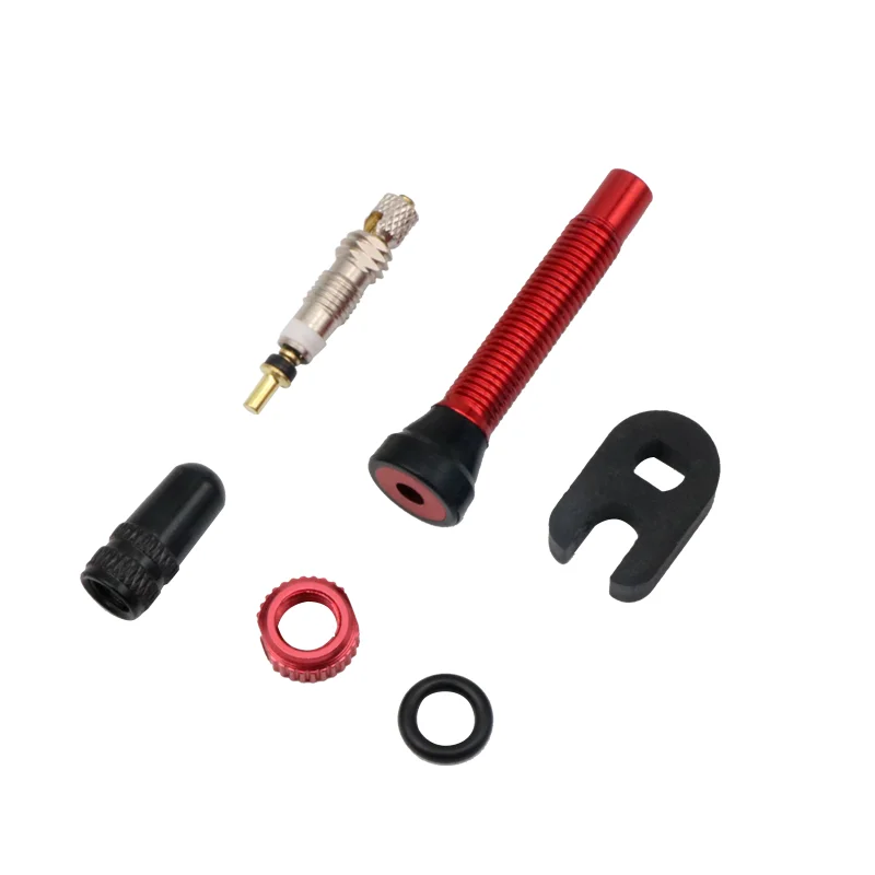 Premium CNC Machined Anodized Tubeless Bicycle Tire Valves - Presta