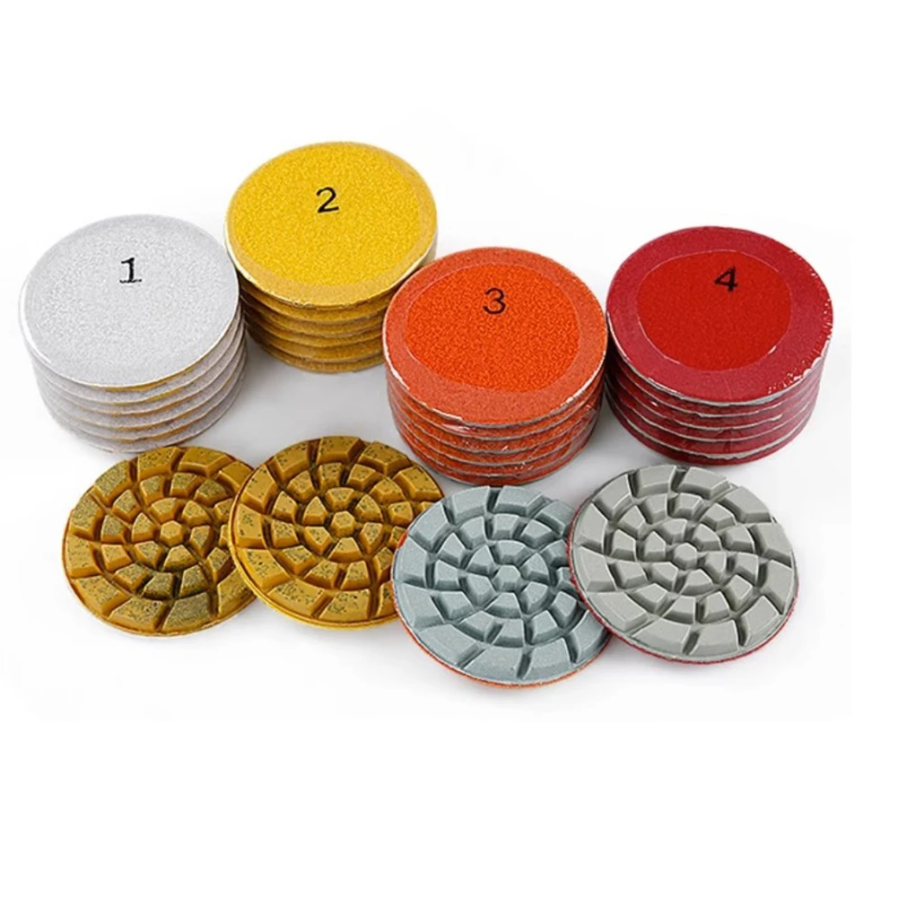 

1PC 4 Inch 100mm Diamond Polishing Pads Dry/Wet For Granite Stone Concrete Marble Polishing Grinding Tool