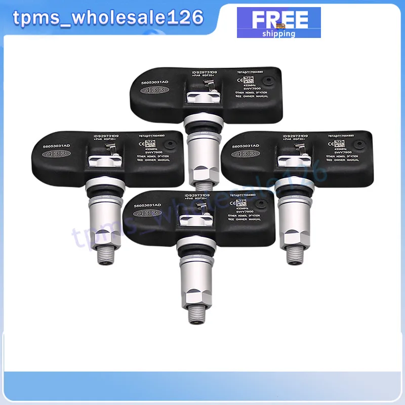 Ÿ̾ з   Ʈ, 2008 ũ̽ 300  ,  433MHZ TPMS 56053031AC 68078768AA, 56053031AD, 4 
