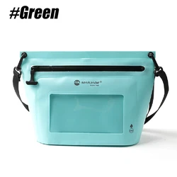 Waterproof Floating Airtight Shoulder Bag with Touchscreen Pocket (Green - 1PCS)