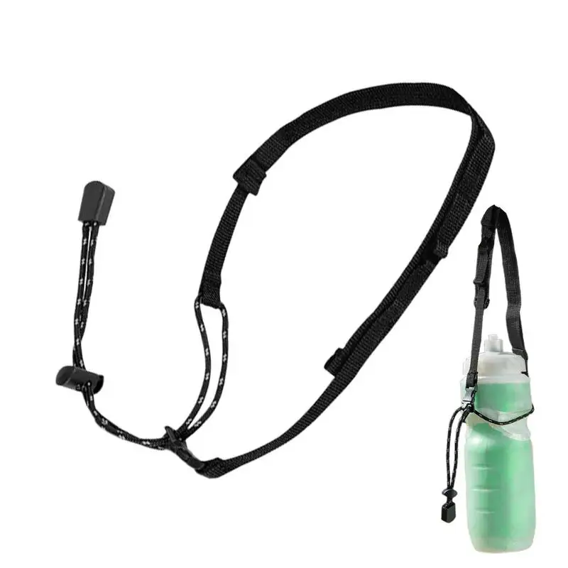 Water Bottle Lanyard Adjustable Cup Hand Strap Outdoor Beverage Carrier With Holes Camping Bottle Lanyard Beverage Carrier Strap