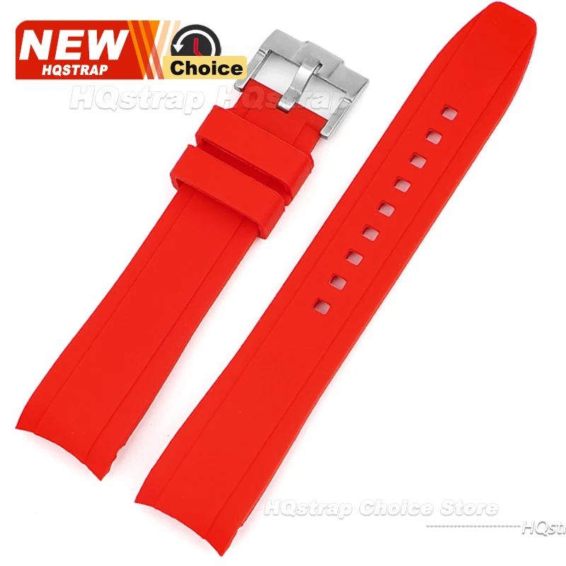 Versatile Silicone Watch Band in 20mm and 22mm Sizes - Durable Rubber Strap