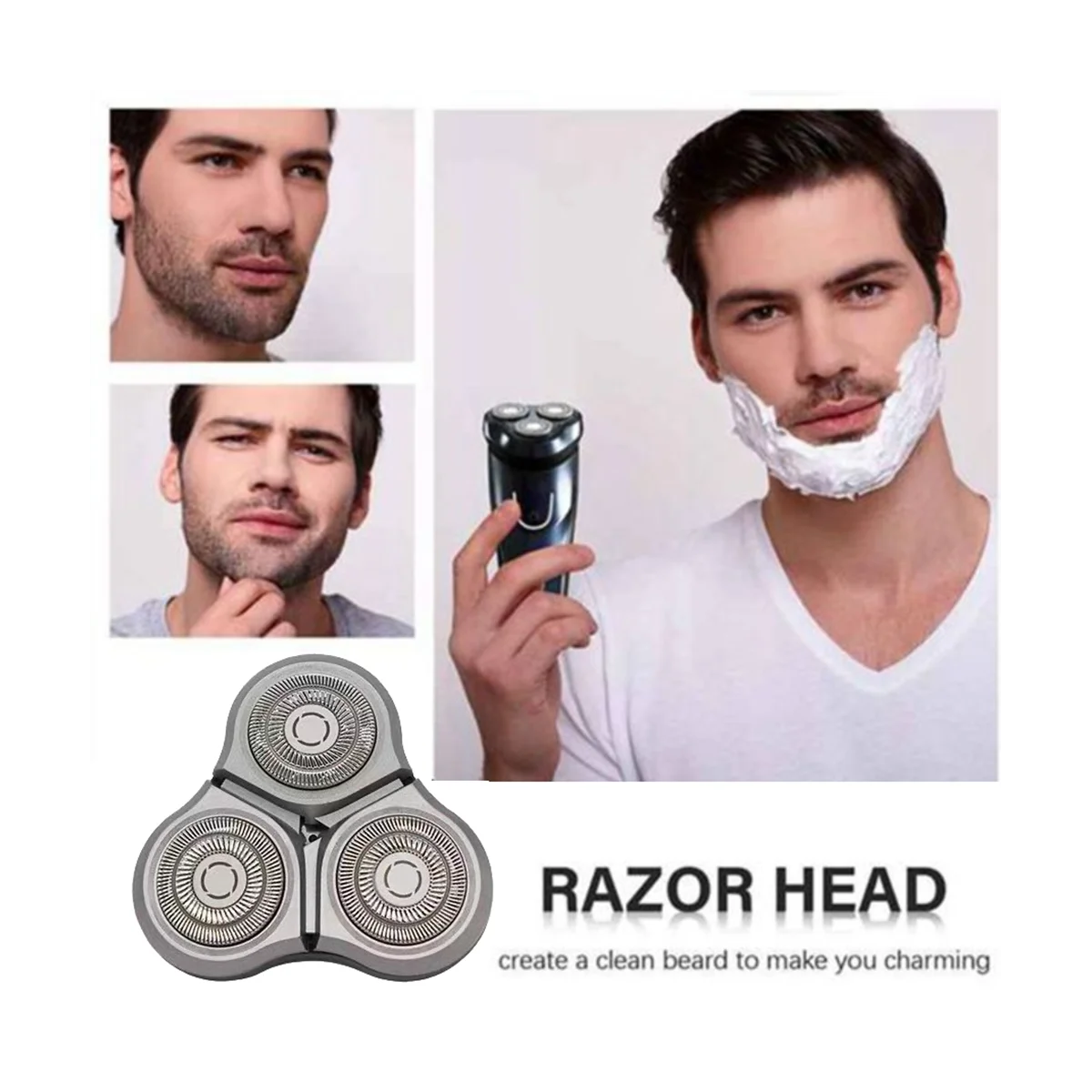 2PCS for Xiaomi Mijia S500C S500 S300 Electric Shaver Head Replace Shaver Head MJTXD01SKS Cutter Head Accessories 3