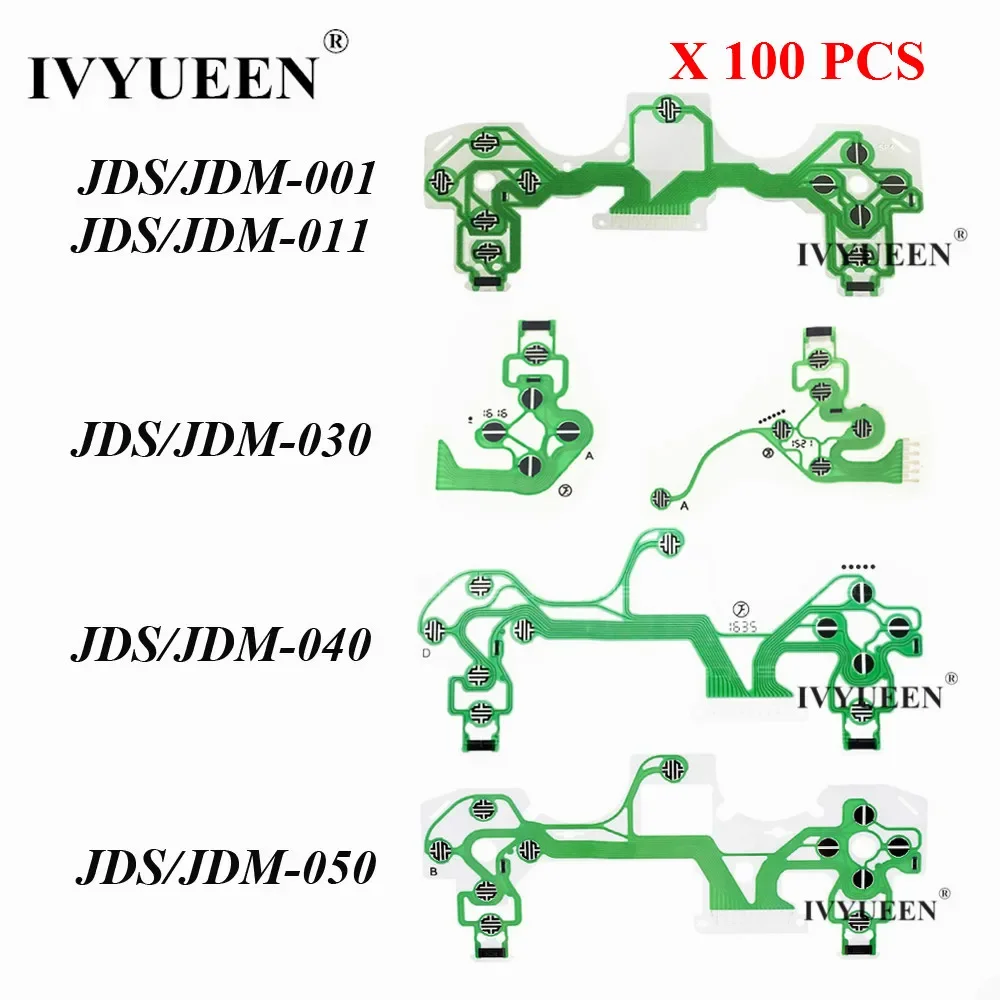 ivyueen-100-pcs-conductive-film-for-ps4-dualshock-4-pro-slim-controller-buttons-ribbon-circuit-board-jds-jdm-001-011-030-040-050