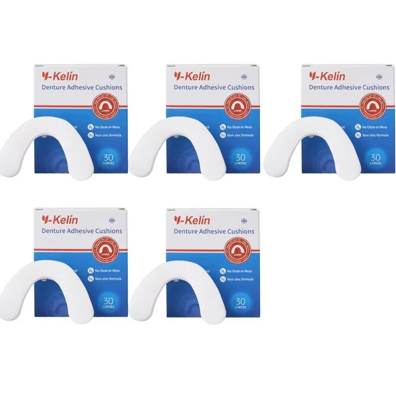Y-Kelin Denture Adhesive Cushion 30/90/150 Pads / Pack Lower Natural Strong All Day Hold Comfort  Cushions — view 6