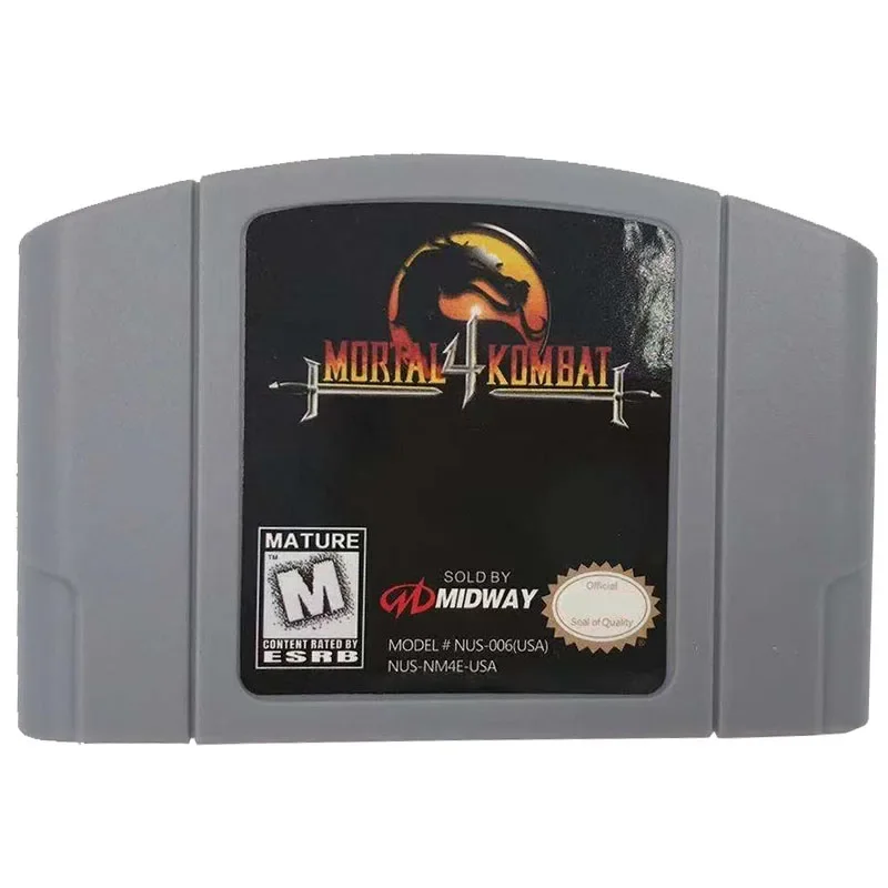 

Mortal Kombat 4 N64 Game Card Series Is Suitable for N64 Version, American English Version and Japanese Animation Toy Gift.