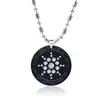 YEKBIOSCALAR Customized White Zircon Pendant Necklace for men And Women Unisex Round Pendant 1