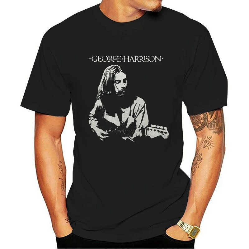 T-Shirt Con Ritratto Dal Vivo George Ryan Da Uomo George 2023 George Blacknew T Shirt Primavera Estate