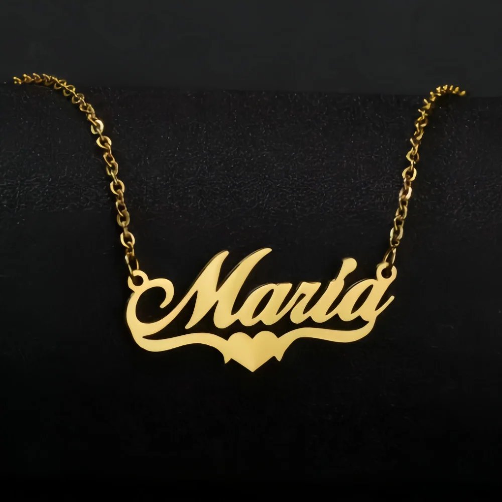 Personalized Customization of Name Pendant Necklace with Different Fonts and Styles for Perfect Party and Holiday Gifts Family