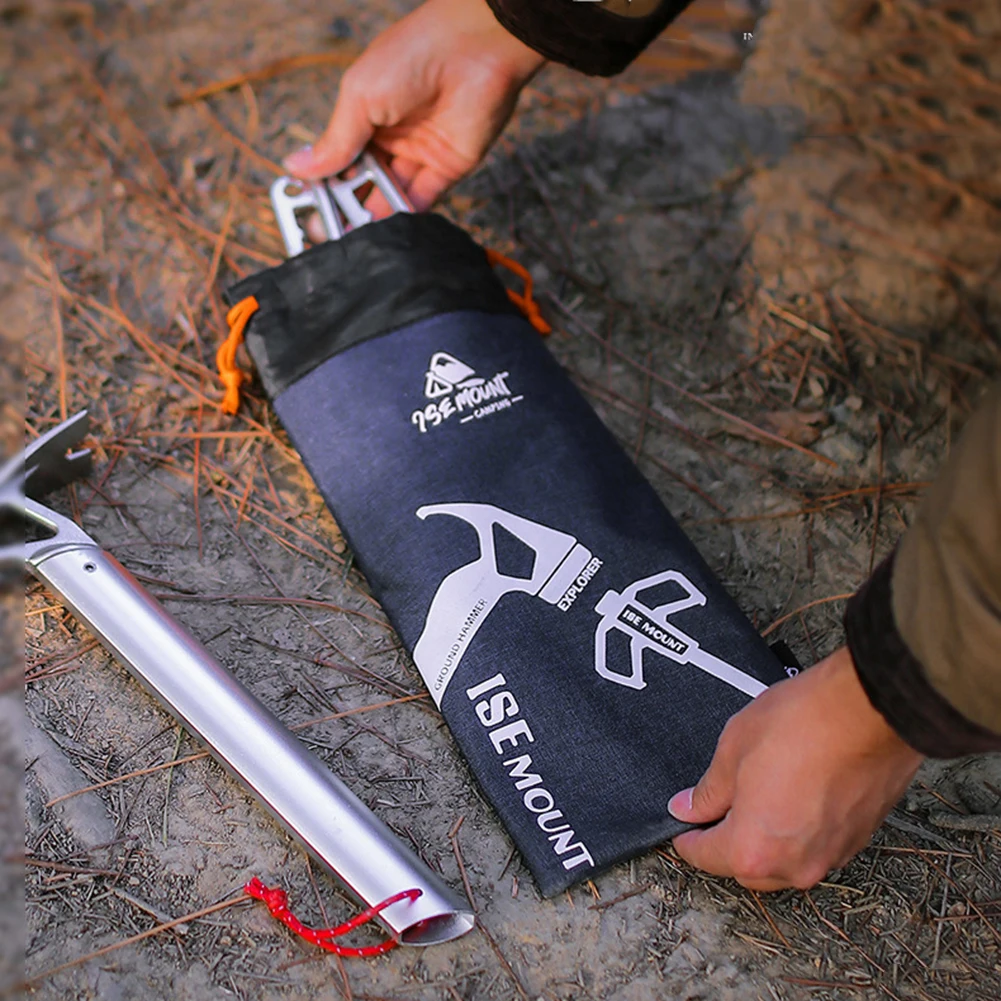 Oxford Cloth Hammer Nail Pouch Portable Camping Tent Stake Bag Drawstring Organizer Outdoor Camping Tools Tent Accessories