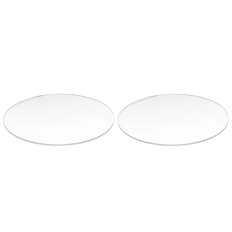 

2 шт., прозрачные круглые акриловые зеркальные диски толщиной 3 мм диаметром-100 мм и 85 мм