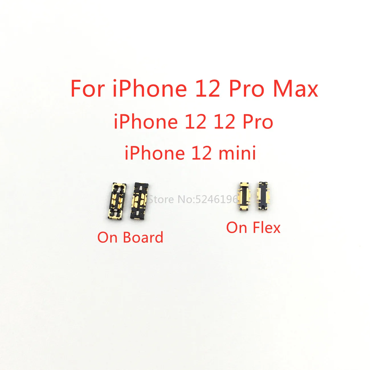 5-10 Pz Fpc Batteria Flex Clip Connettore Per Iphone 12 Iphone 12 Pro Iphone 12 Pro Max Iphone 12 Mini Spina Originale A Bordo