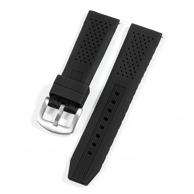 Breathable Quick Release Silicone Watch Strap - Soft Rubber Band
