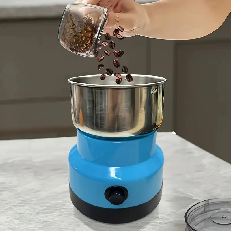 1pc Electric Cereals Grain Grinder Grinding Machine Coffee Blender Coffee Preparation Machine Bean Grinder Coffee Maker For Home 3