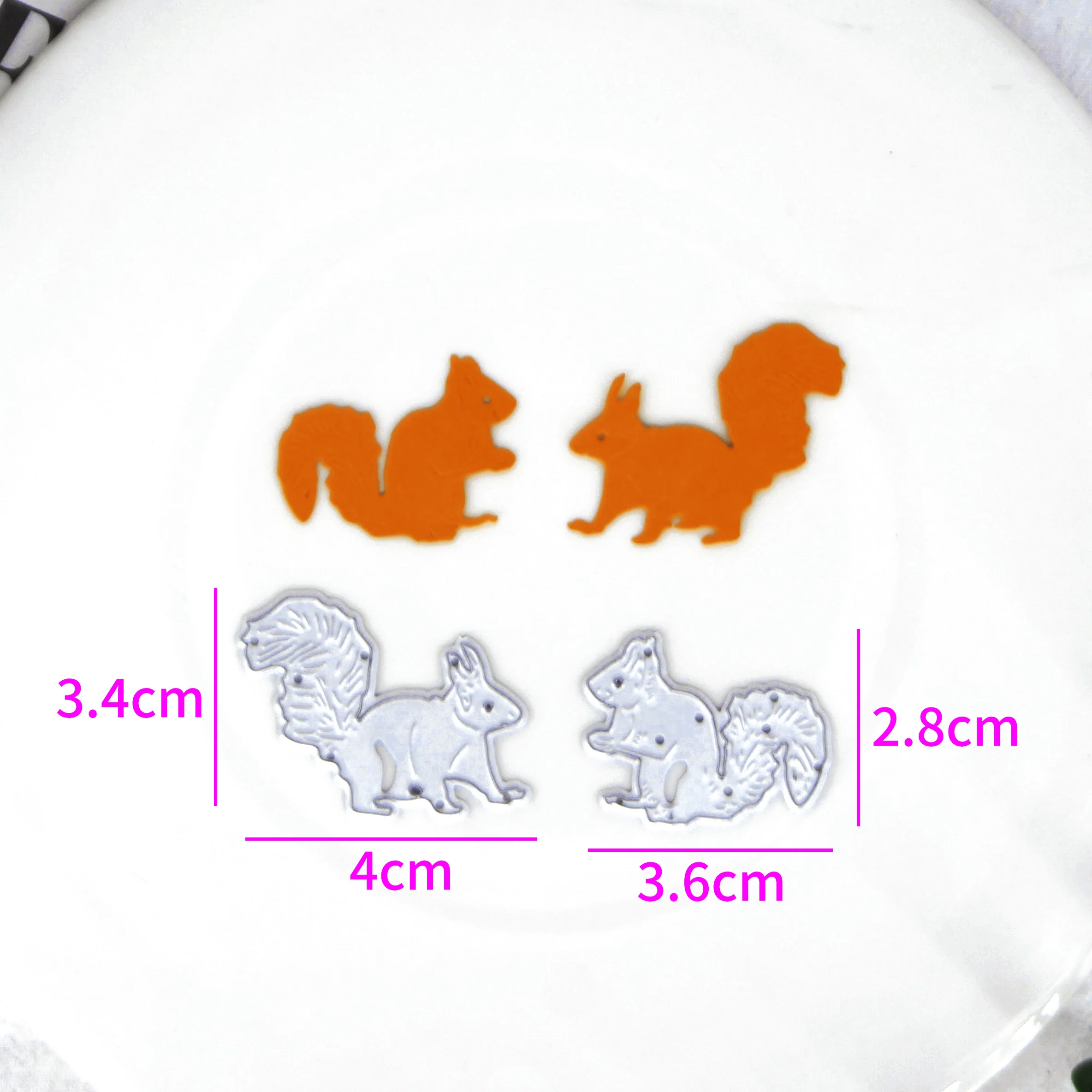 Squirrel Metal Cutting Dies Stencils For DIY Scrapbooking Decorative Embossing Handcraft Die Cutting Template Mold 64a666faab2b6b11ea278992