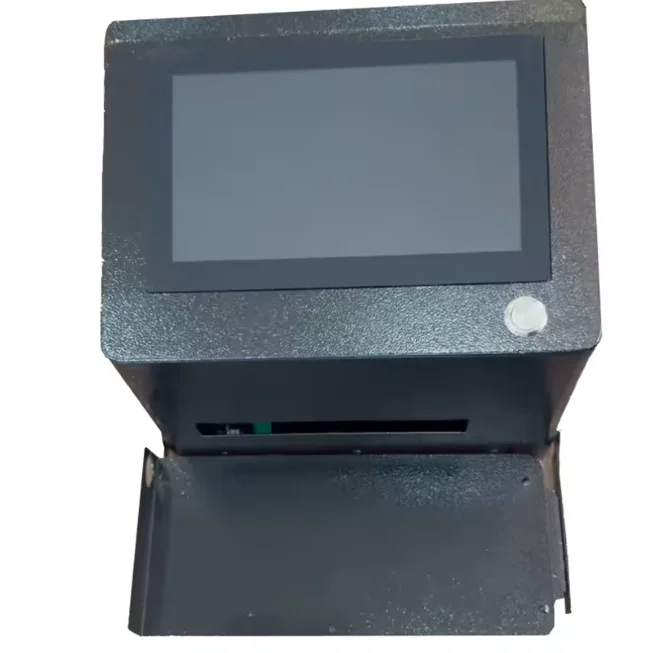 야오마텍 12.7mm 데스크탑 정전식 잉크젯 프린터, 소형 상자, 플라스틱 병에 텍스트, 날짜, QR코드, 바코드, 로고 인쇄 가능