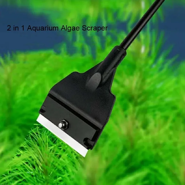 Aquarium Algae Remover Scraper Blade Fish Tank Aquatic Water Plant Grass Cleaning Tools Light Weight Cleaner Kit Accessories 3
