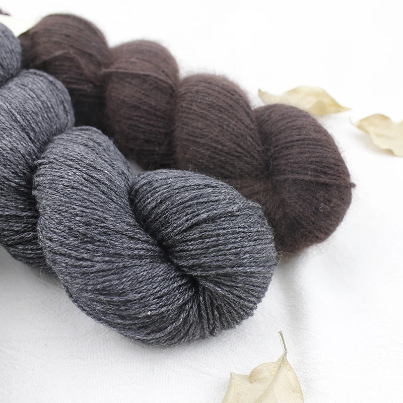 50g Hank Natural Mink Viscose Cashmere Wool Blended Yarn Baby Soft Hand Knitting Crochet Mimi Plus Color 01-33 5