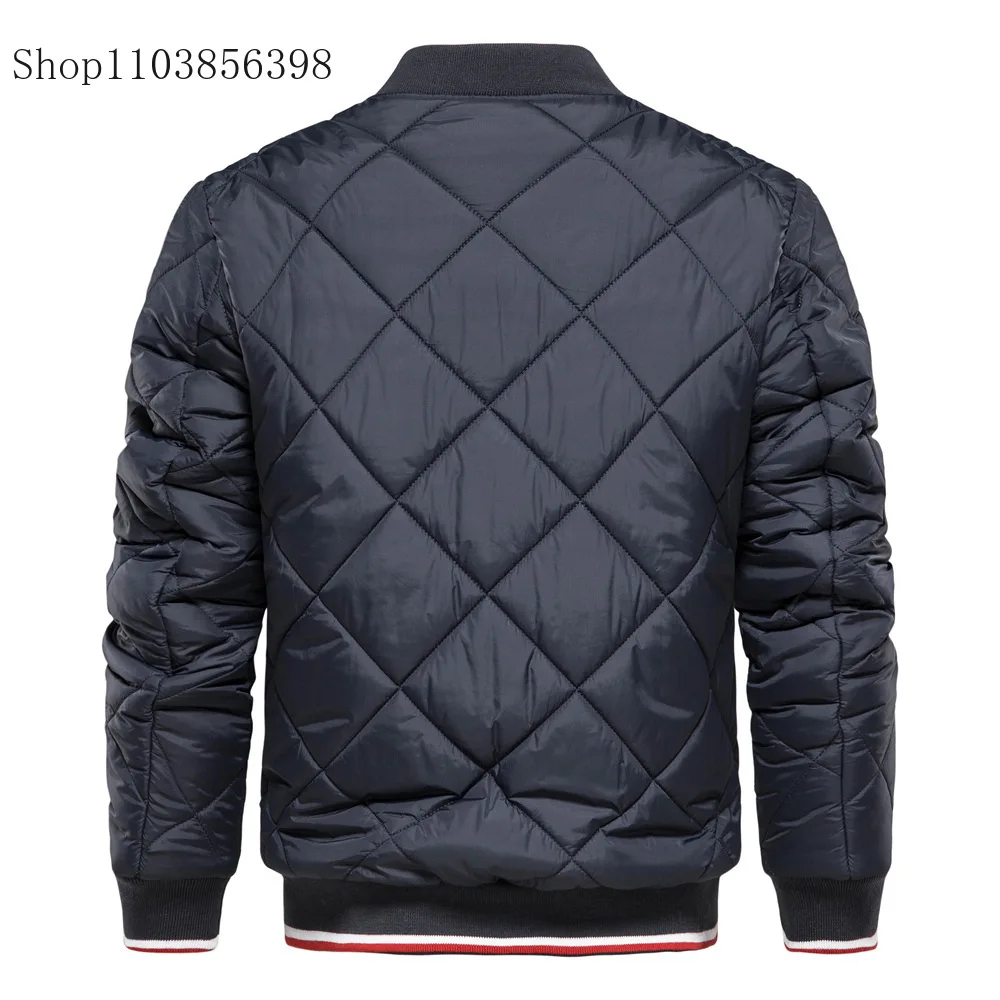 남성용 방풍 코튼 재킷, 스탠드 칼라 지퍼, 캐주얼 다운 재킷, 야구 재킷, 오토바이, 4XL, 5XL