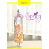 Crystal Wedding Decor Transparent Glass Crafts Three Styles Candy Jars Grain Storage Bottle 2