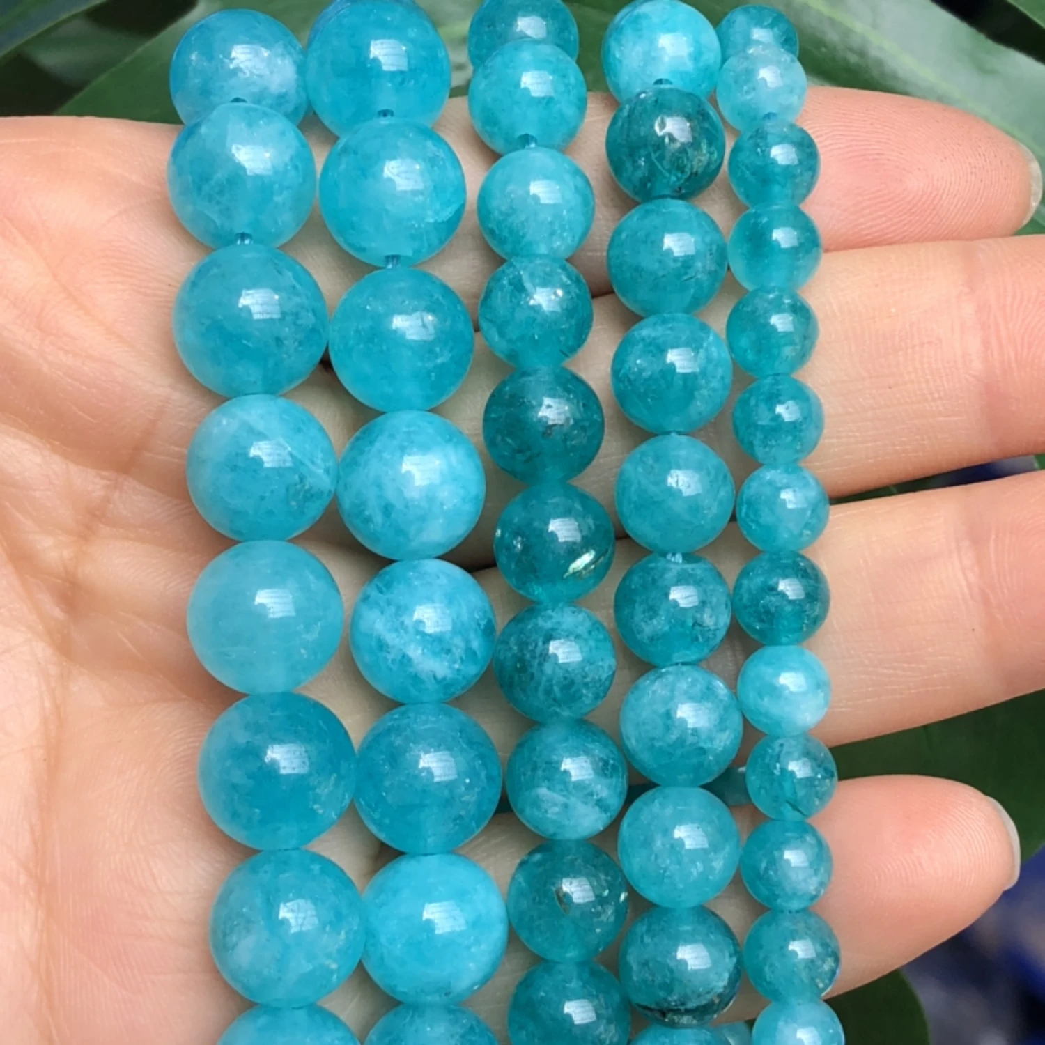 Perles Rondes En Cristal Opale Jaune, Pierre Naturelle, Pour La Fabrication De Bijoux, Bracelet, Accessoires, 15 Pouces, 6/8/10Mm