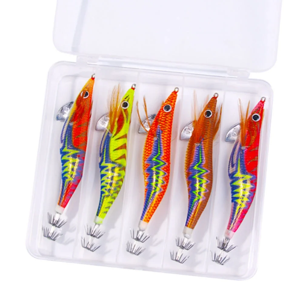 

5 Pcs Shrimp Road Sub-bait Squid Special Far-cast Road Sub-bait Set of Sea Water To Kill Sea Bass Sparkle Ocean Boat Fishing