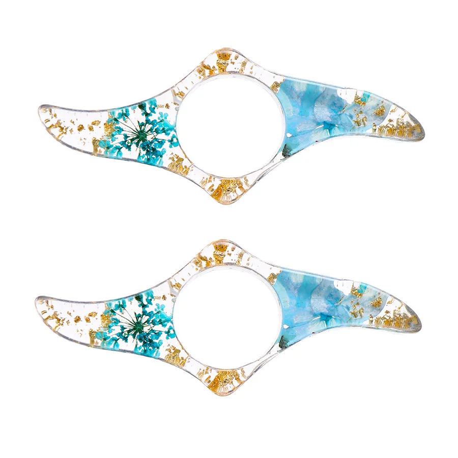 Epoxy Dried Flowers Reading Device Ring Bookmark Flower 1pc Student Reading Creative Book Support floral painting bookmark retro flower bookmark bookmark page holder bookmark holder