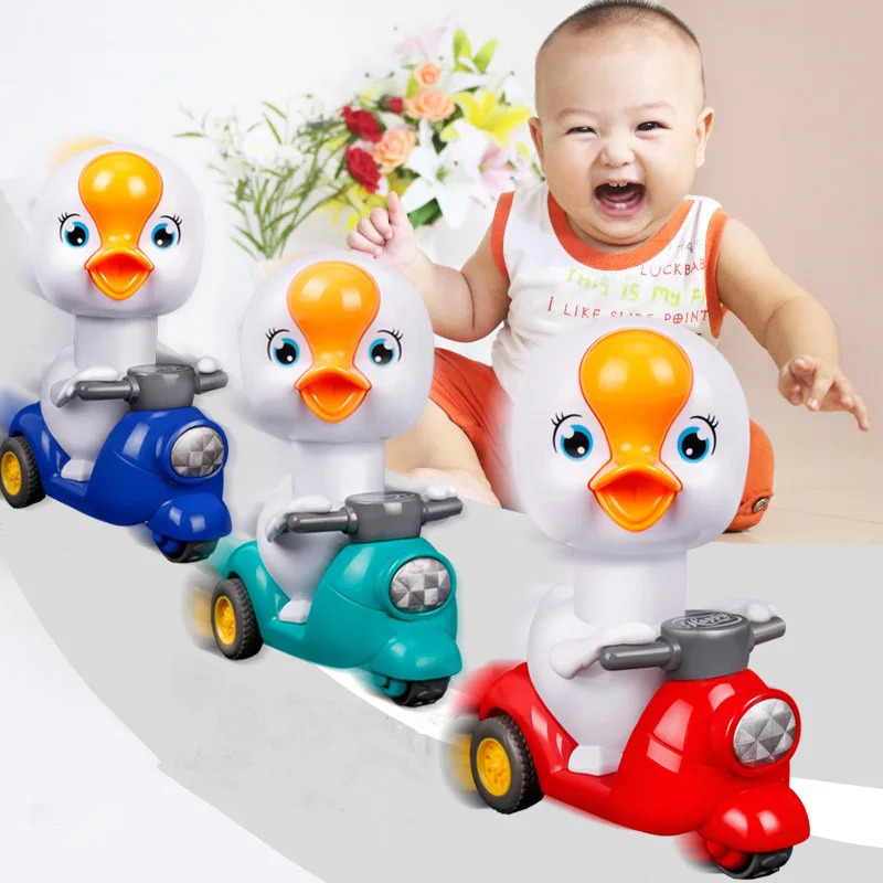 1pc Kids Toys Dog/ Elephant Motor Toy Bicycle Clockwork Pull Back Boy Wind Up Toy Random Color