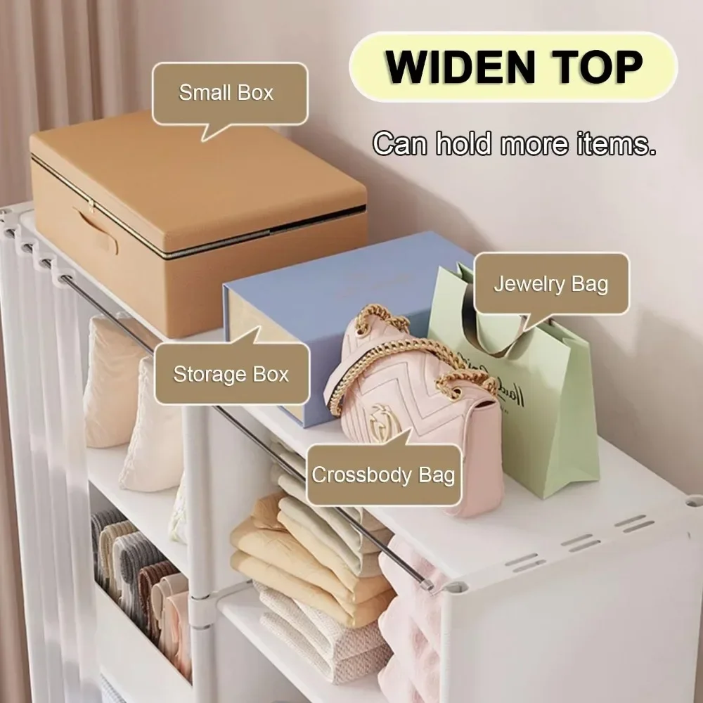 Dustproof Wardrobe Multilayer Storage Cabinet with Curtains Bedroom Furniture Large Capacity Wardrobes Simple Fcloset Organizer storage cabinet cloth wardrobe fabric wardrobe