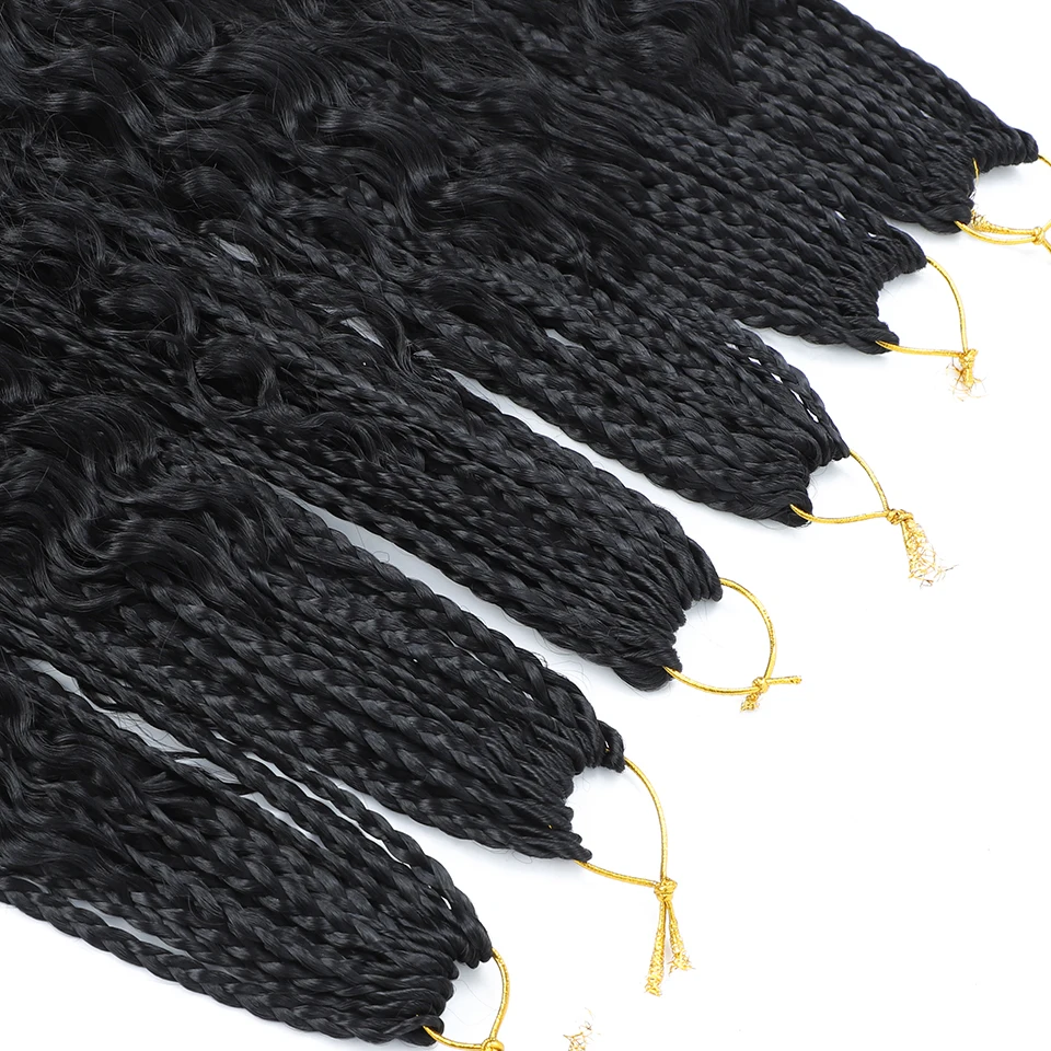 1- 6 Packs Box Braids Crochet Braids